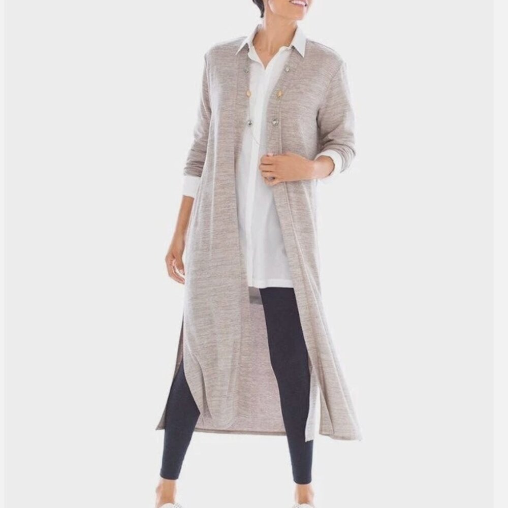 SOMA Cozy Open Front Cardigan Relaxed Duster Size large